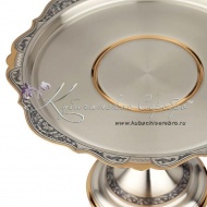 Тортница 925 пробы с позолотой , арт №8105