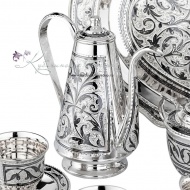 Кофейный сервиз с алмазной огранкой на 6 персон (Новинка), арт №7110