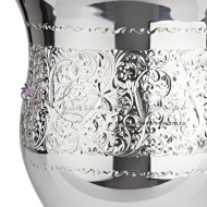 Стакан 999 пробы с мелкой гравировкой на 250 мл , арт №6169