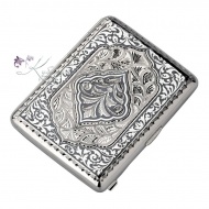 Портсигар серебряный с чернением (Новинка), арт №3258