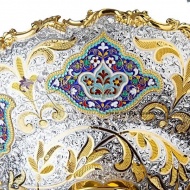 Фруктовница с эмалью , арт №4024