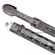 Кинжал из серебра, музейное исполнение, 60 см, арт №5013