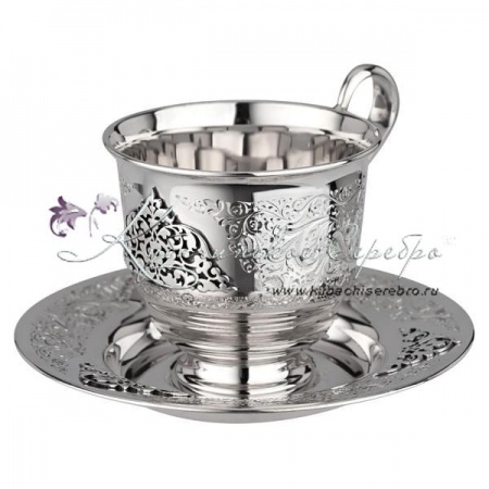 Чайная пара Лайт с выпиленными узорами на 145 мл